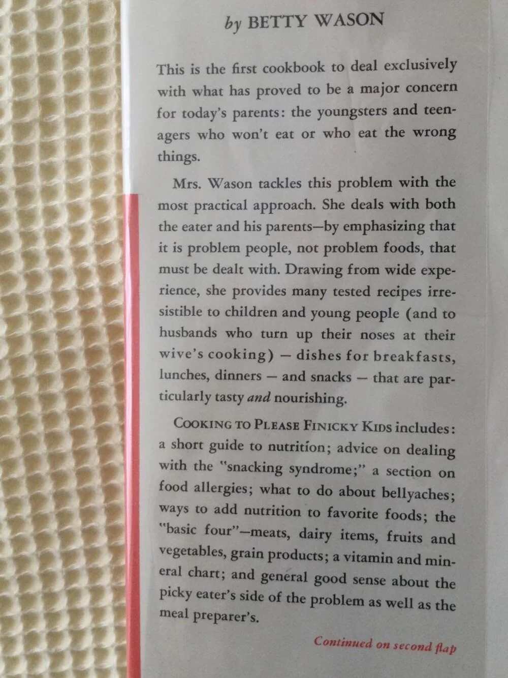 Cooking for Finicky Kids Vintage 1969